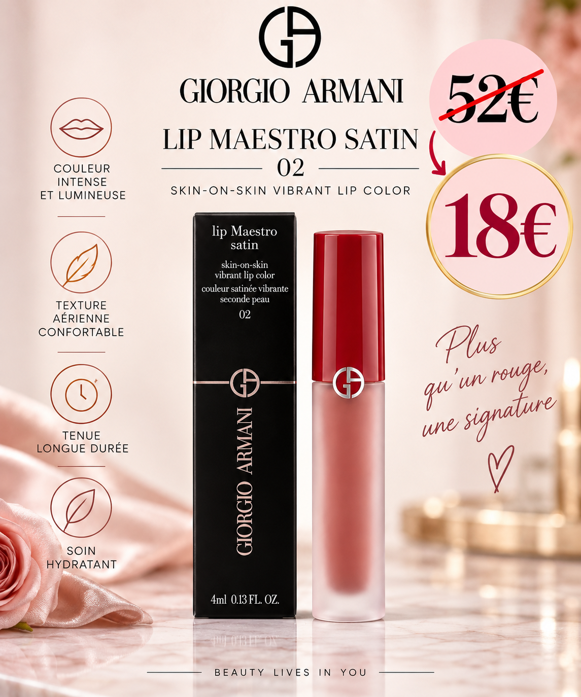 Giorgio Armani lip maestro satin
