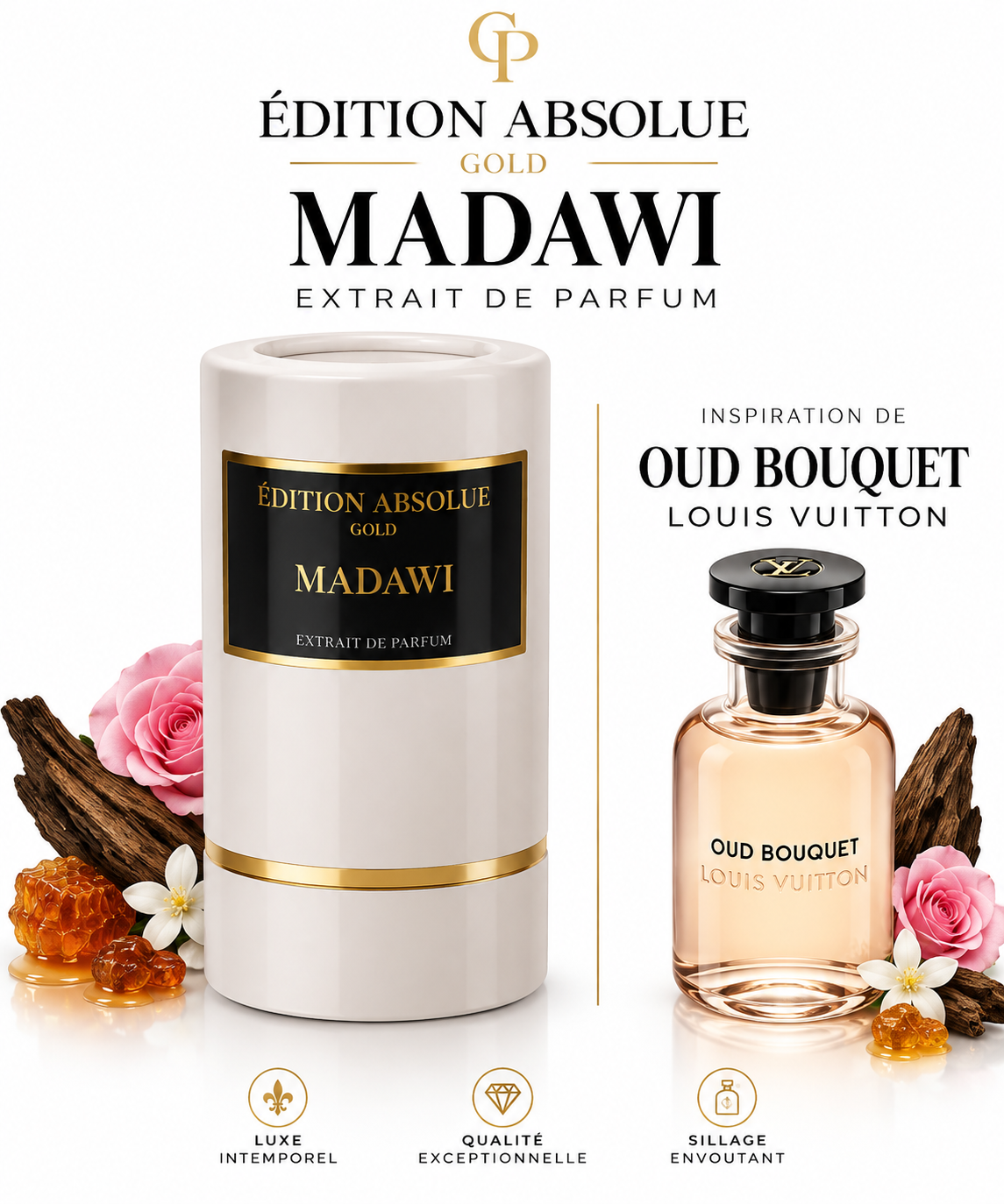 Inspiration oud bouquet Louis Vuitton