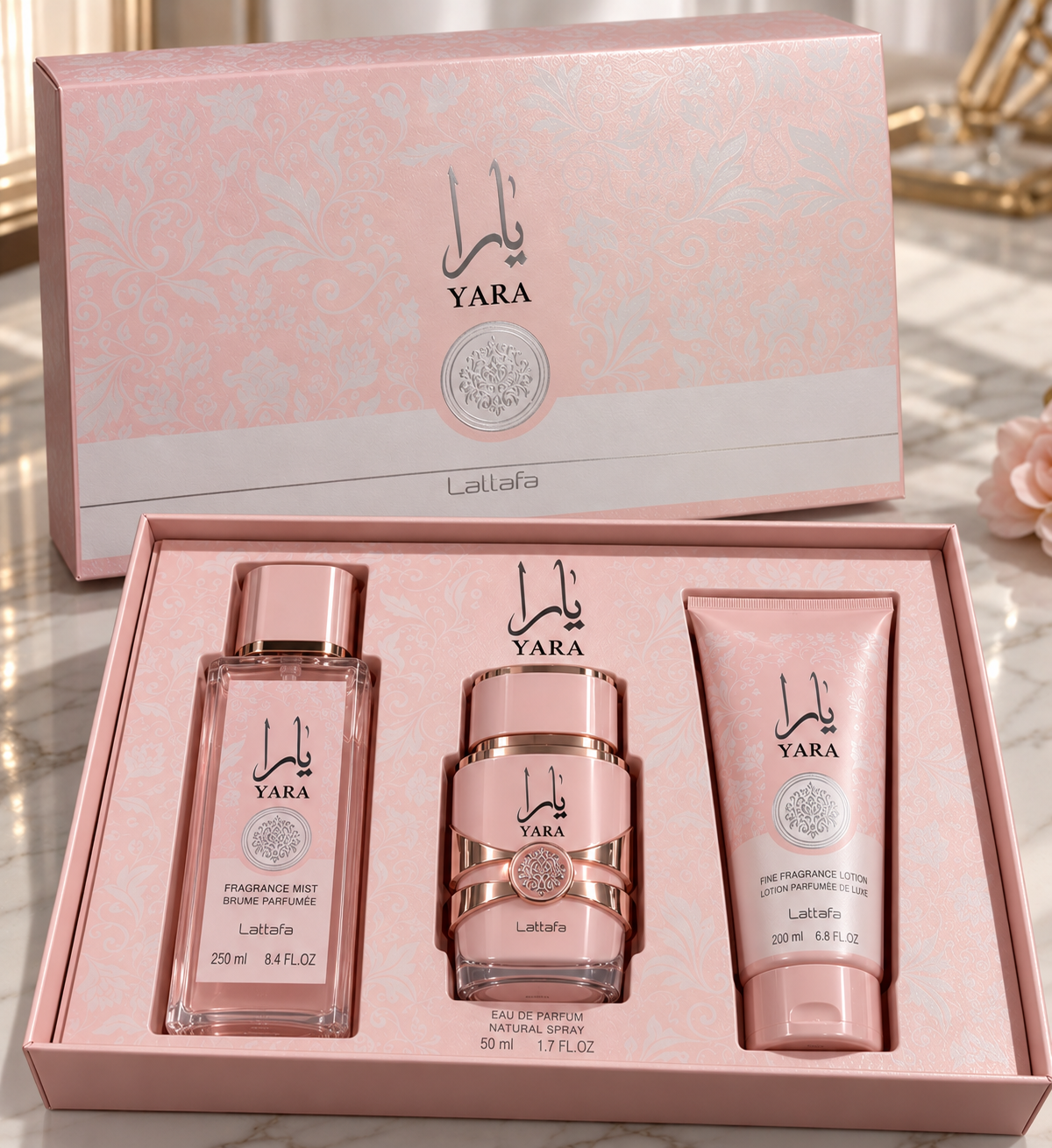 Coffret Yara rose