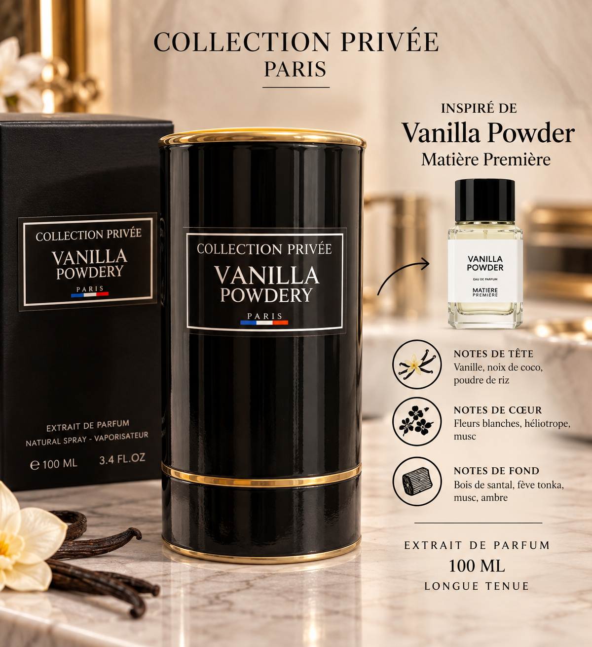 Vanilla powdery